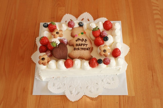 バースデーケーキ　くまさん