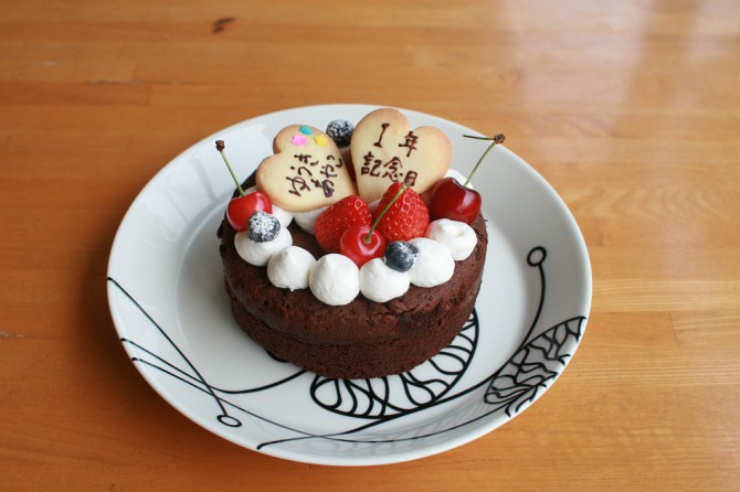 記念日のケーキ