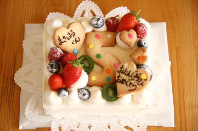 ５歳のバースデーケーキ