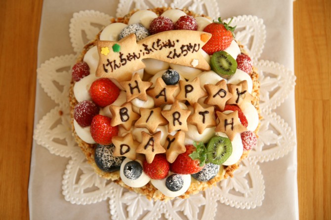 バースデーケーキ　星