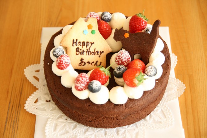 バースデーケーキ　チョコ