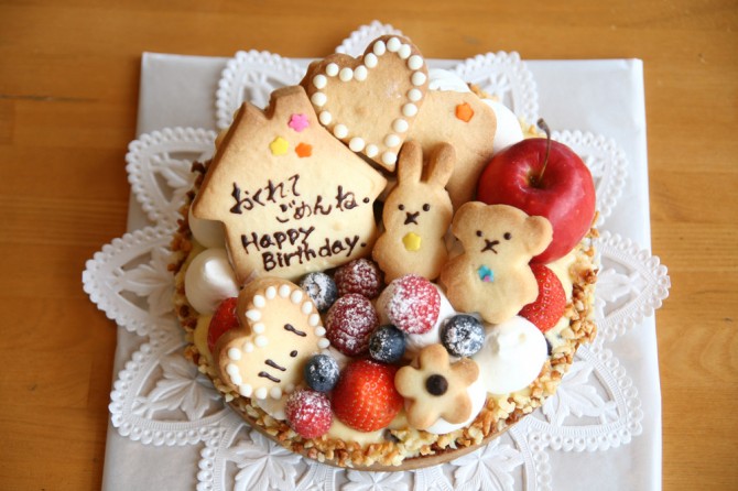 バースデーケーキ　クッキー