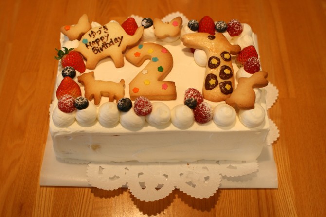 バースデーケーキ　キリン
