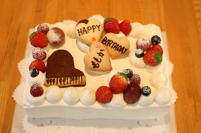 バースデーケーキピアノ