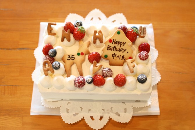 クリスマスとバースデーケーキ