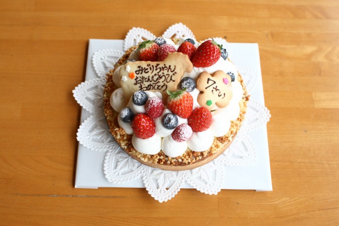 バースデーケーキタルト