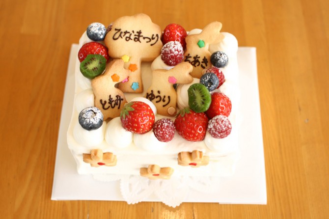 ひな祭りのケーキ