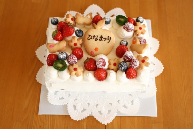 ひな祭りのケーキ