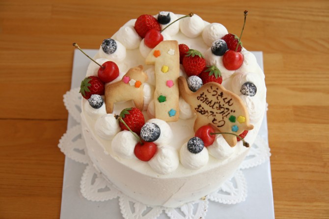 バースデーケーキ<br>シフォンケーキ