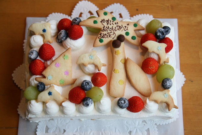 バースデーケーキ<br>海