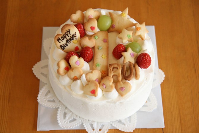 バースデーケーキ<br>シフォンケーキ