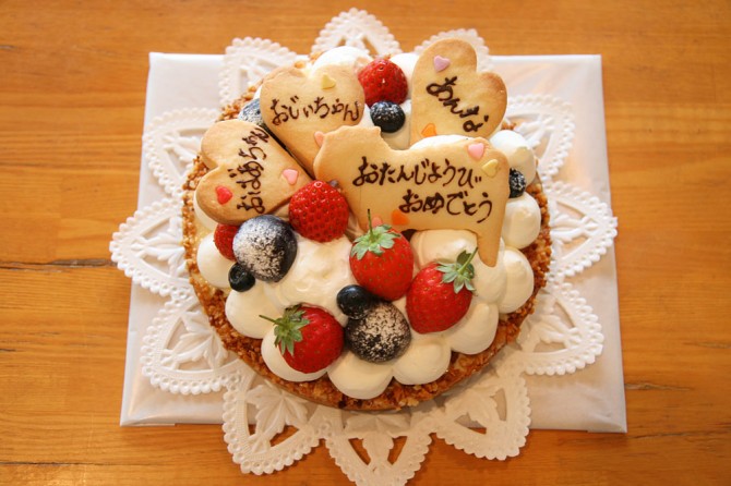 バースデーケーキ<br>タルト