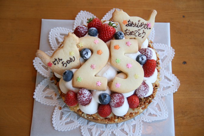 バースデーケーキ<br>タルト