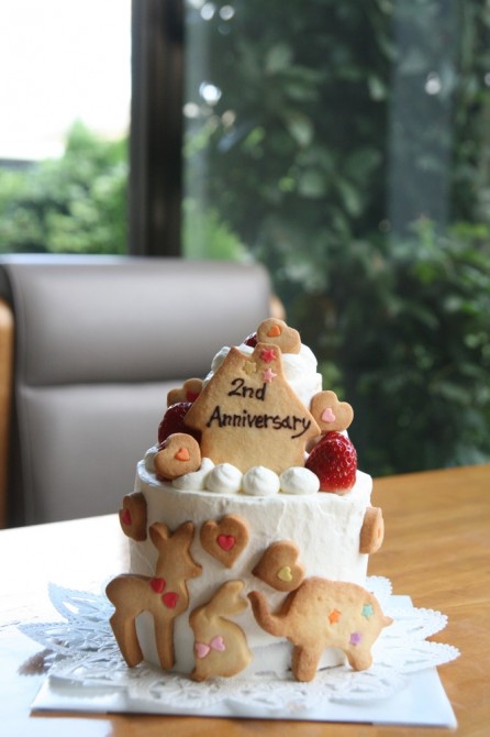 小さな２段のケーキ<br>3パターン