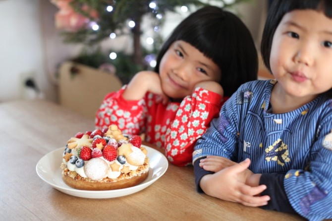 クリスマスケーキの試食