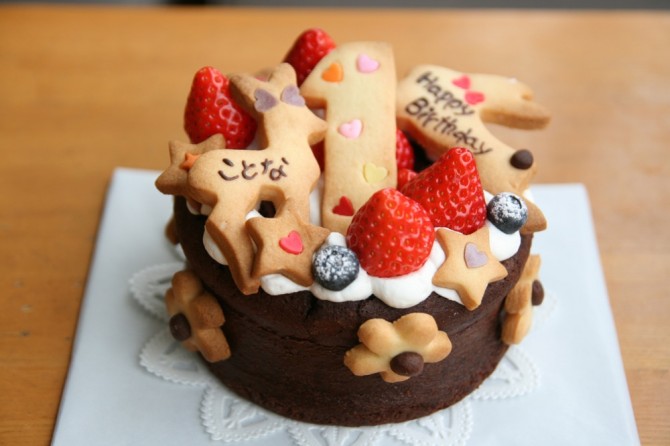 １歳のバースデーケーキ