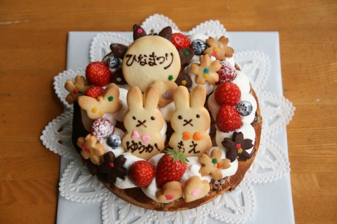 ひな祭りのケーキ