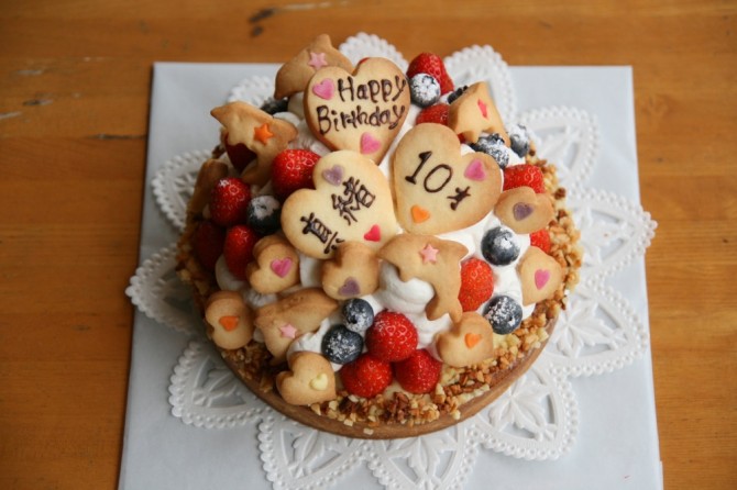 娘へのバースデーケーキ