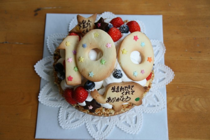 １００日のお祝いケーキ