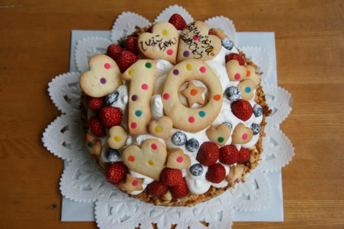 １０歳のバースデーケーキ