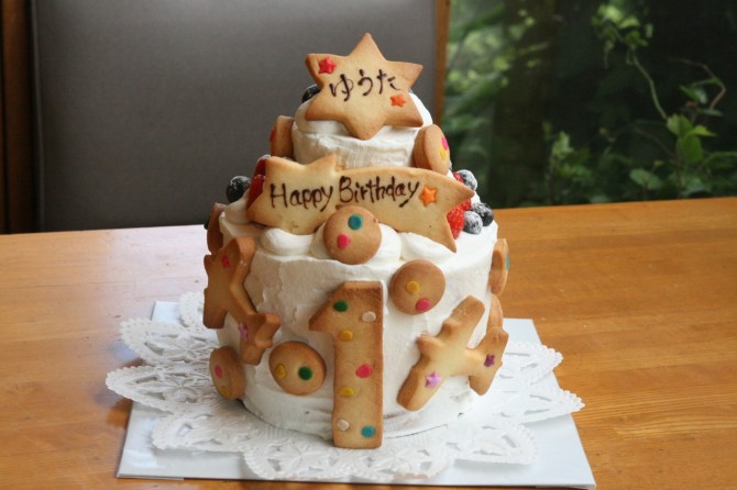 １歳のバースデーケーキ