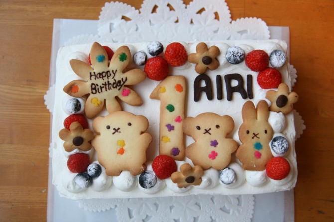 １歳のバースデーケーキ