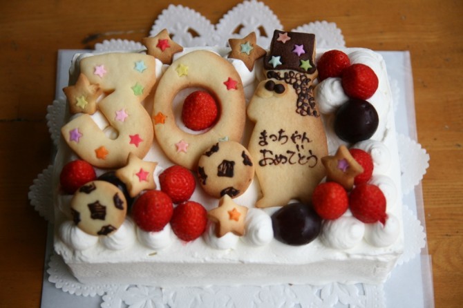 １５×２０センチのスポンジケーキ