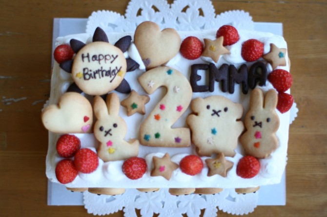 ２歳のバースデーケーキ