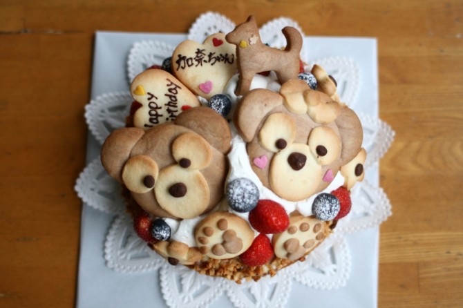 １７センチのタルトのバースデーケーキ