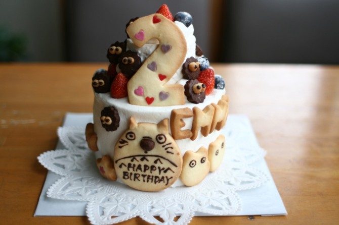 ２歳のバースデーケーキ