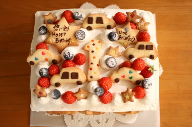 １歳のバースデーケーキ