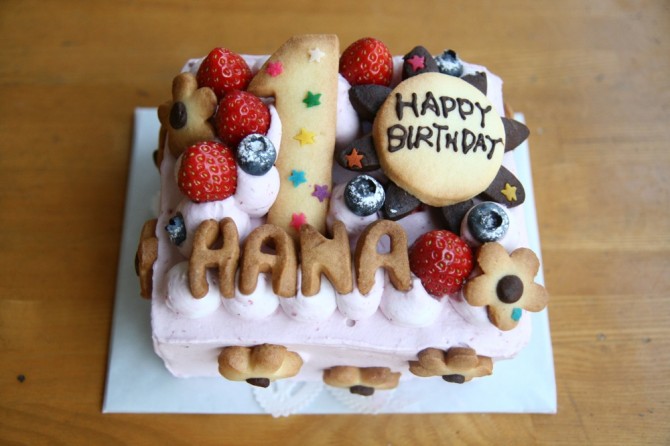 １歳のバースデーケーキ