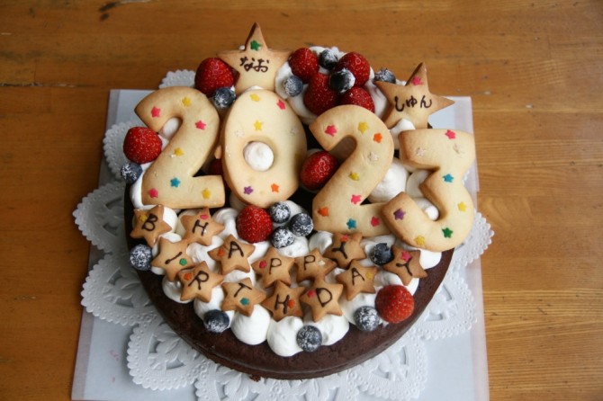 ２人のバースデーケーキ