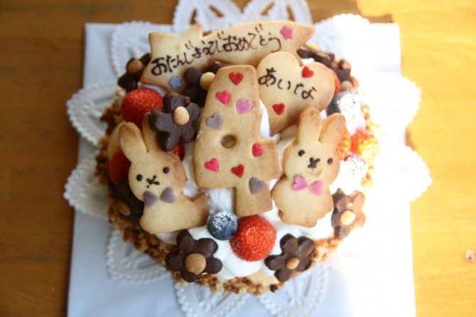 ４歳のバースデーケーキ