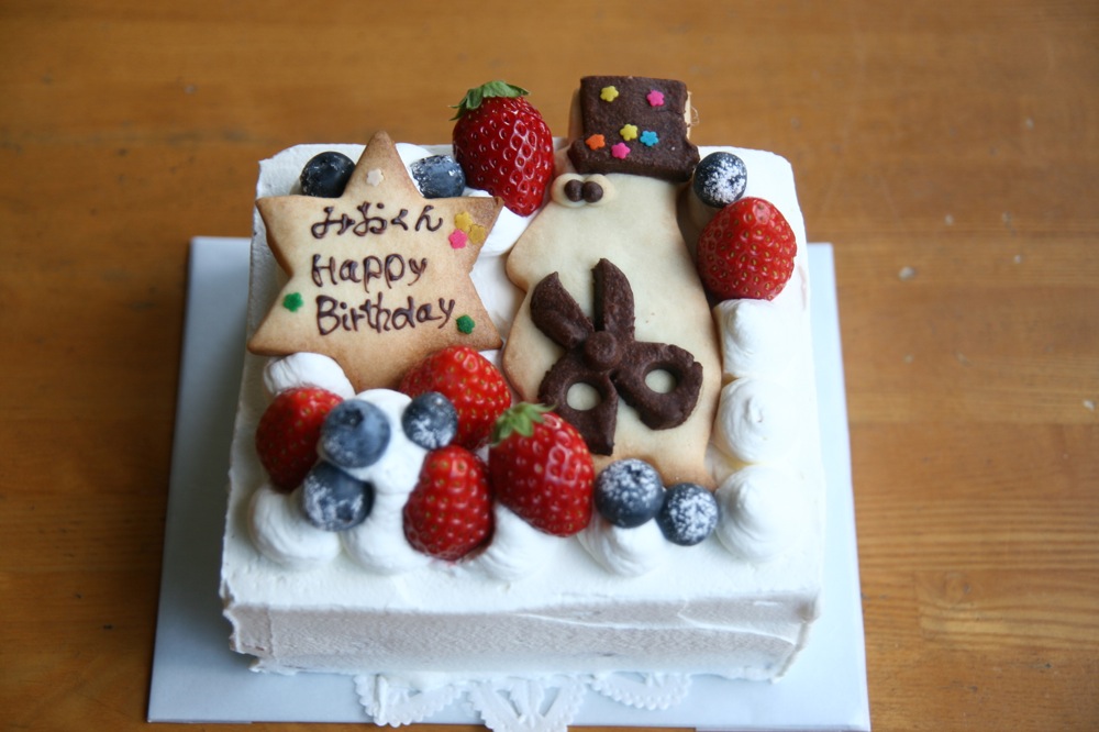 美容師さんに贈るケーキ。