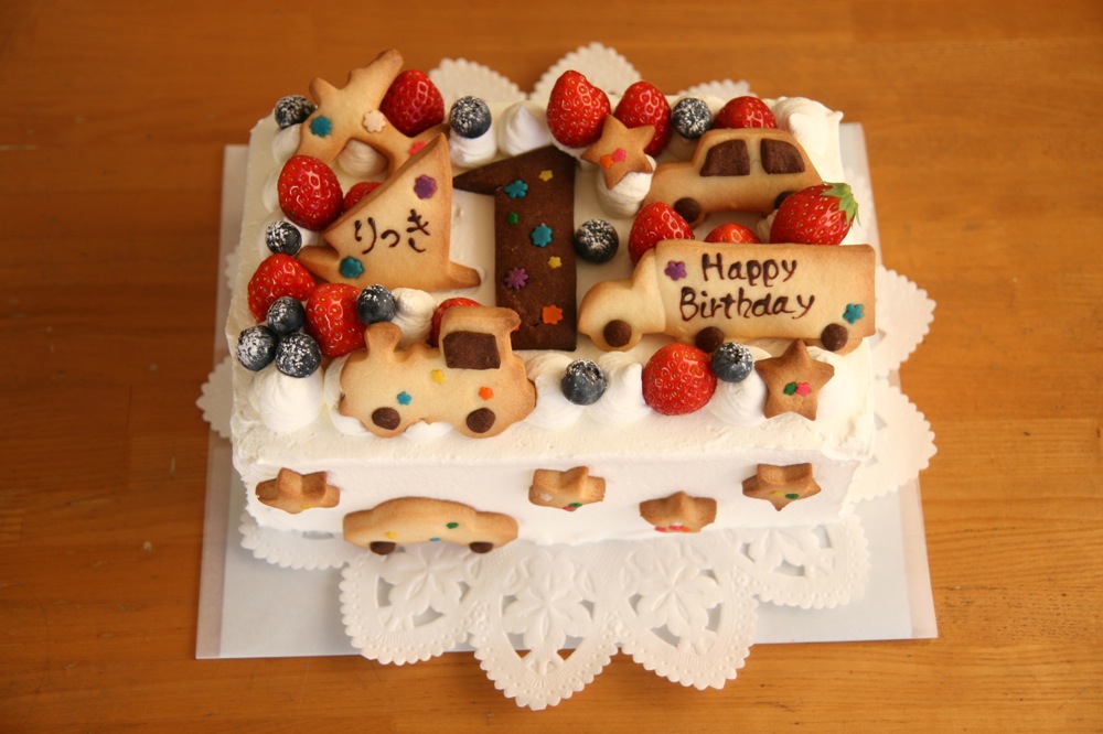 １歳のバースデーケーキ