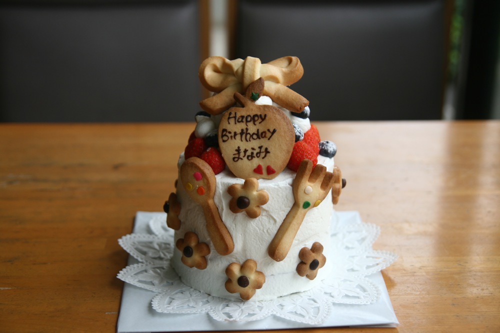 １２センチの２段のケーキ