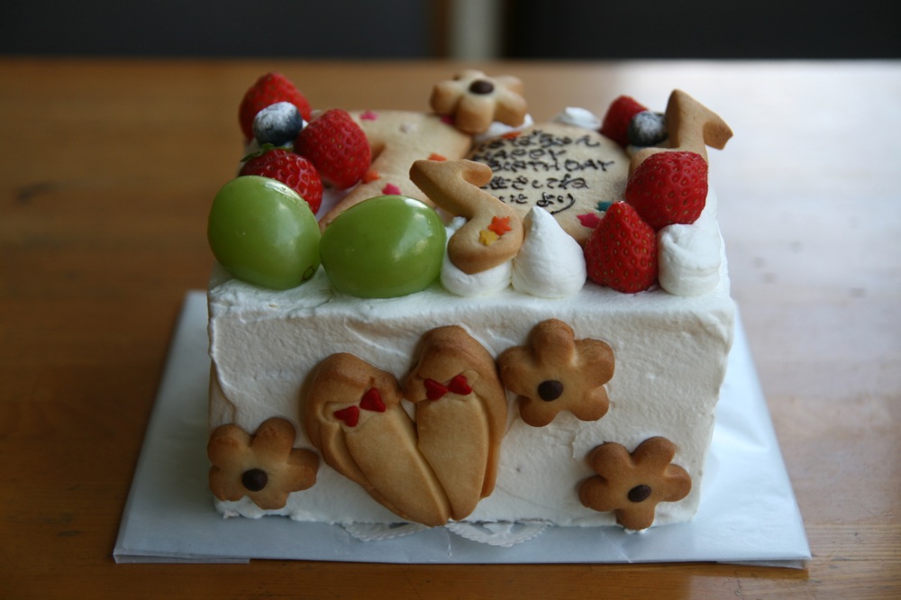 ７０歳のバースデーケーキ