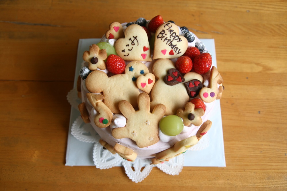 シフォンケーキで。