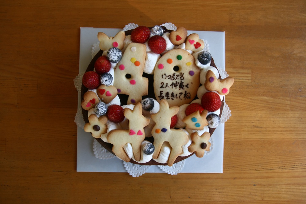 結婚４０周年のケーキ