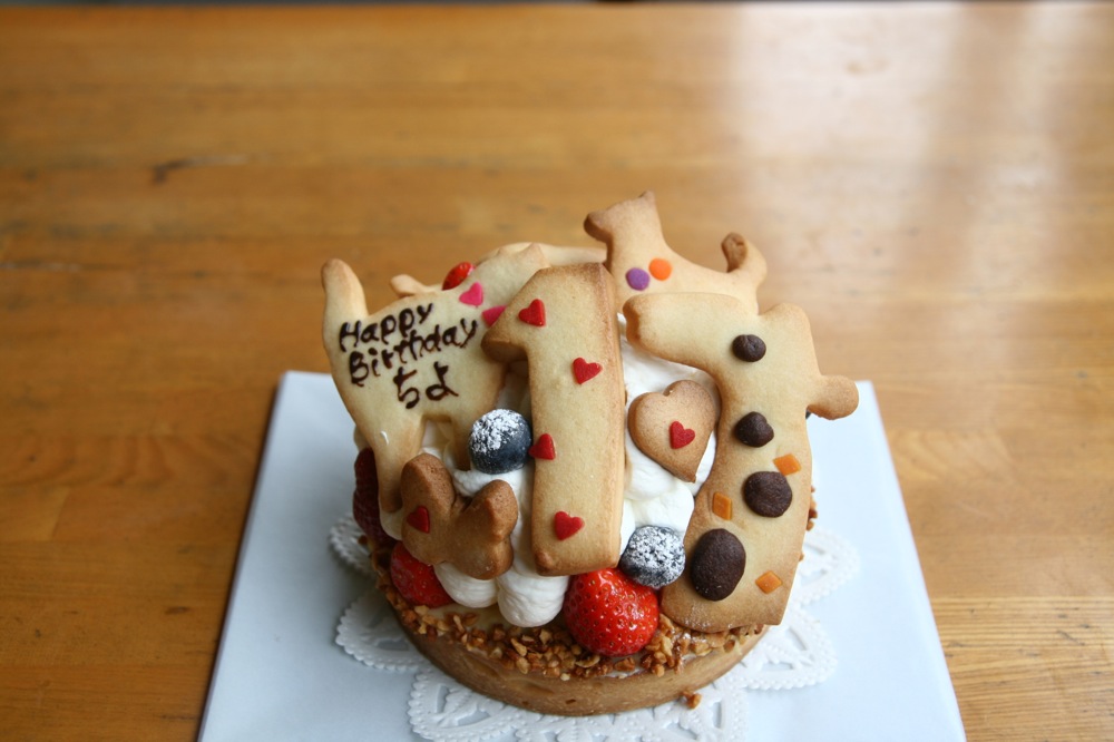 １歳のバースデーケーキ