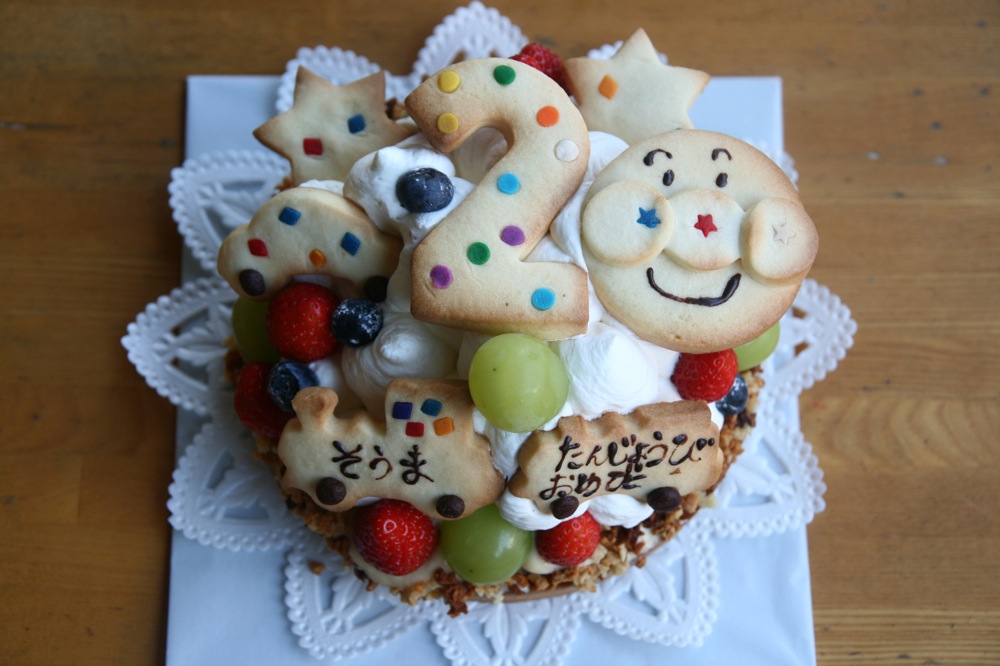 ２歳のバースデーケーキ