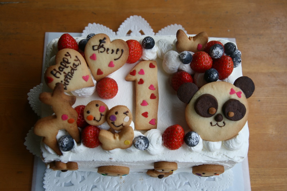 １歳のバースデーケーキ