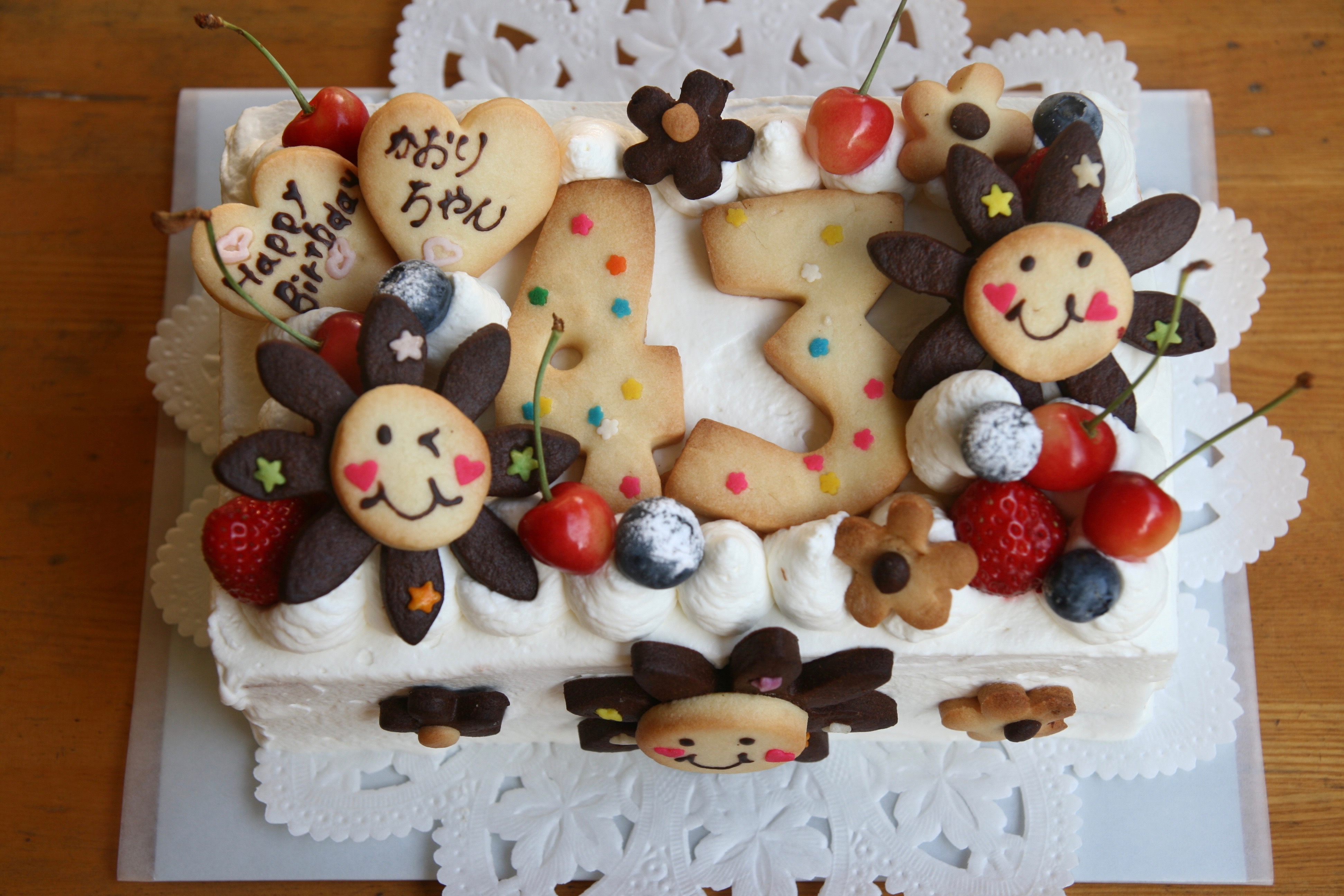 お友達にプレゼントケーキ