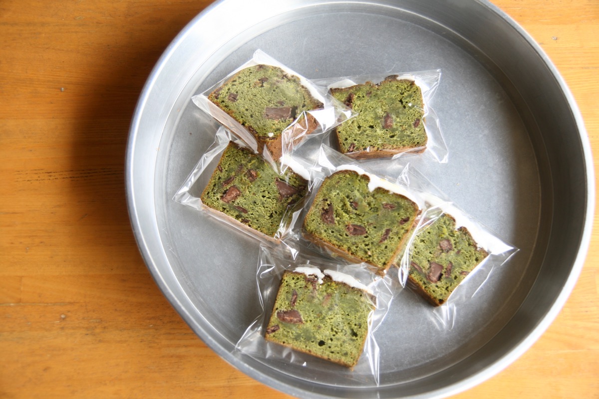 抹茶とチョコのパウンドケーキ