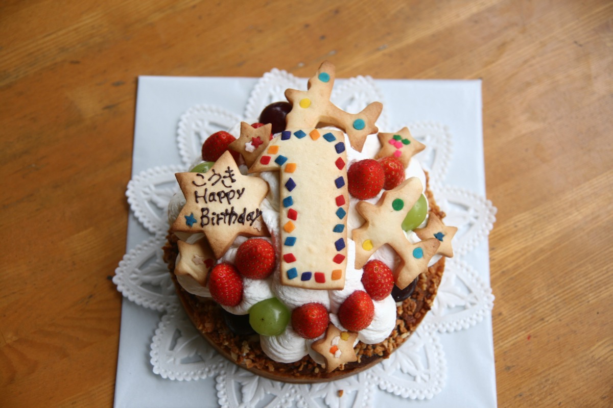 １歳のバースデーケーキ