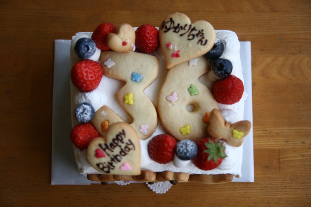 ３６歳のケーキ